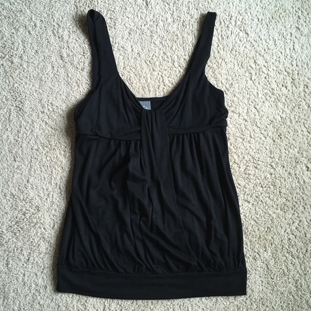 Black tank top